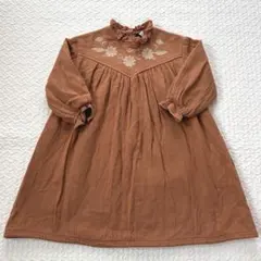 【韓国子供服】 La.camel 刺繍ワンピース L 110-120サイズ