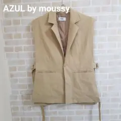 AZUL by moussy サイドスリットブレザー ベスト ジレ