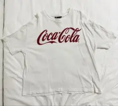 ZARA コカコーラ ロゴT 白T 半袖カットソー