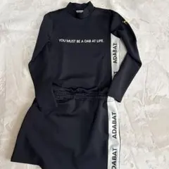 ADABAT ブラック スポーツワンピース