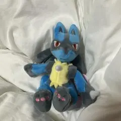 美品】ルカリオ コロっとまんまるぬいぐるみ ポケモン 最強クラス編