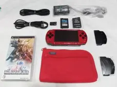 PSP3000 レッド ブラック 綺麗な美品　液晶画面は完全に無傷　カバー未使用