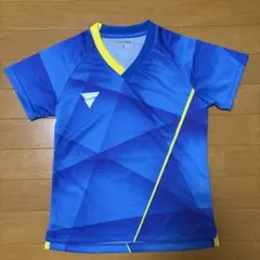 VICTAS 卓球ウェア XSサイズ 青/黄色　美品　キッズにも