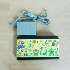 動作品】Newニンテンドー3DS 本体ブラック 1UPきのこ 充電器セット 