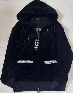 Rady 【新品未使用】タグ付き ジップアップ パーカー 黒ワンピース フード付 Rady - 今期完売 新品タグ付き Rady ジップアップワンピース