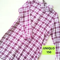 UNIQLO　シャツワンピース　秋冬ワンピース　150