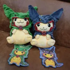 ポケモン ポンチョを着たピカチュウ レックウザ ぬいぐるみ 2体