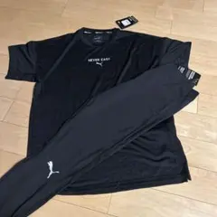 【新品未使用】PUMA トレーニングTシャツ&スパッツ　レディースXL