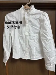 ホワイト コットンシャツ Fサイズのサムネイル