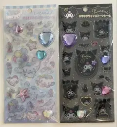 正規品　キラキララインストーンシール　サンリオ　 シナモ　クロミ　2種セット