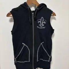 【新品】150cm Banana Chips フード付きベスト ブラック