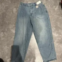 GU デニムキャロットパンツ ライトブルー Mサイズのサムネイル