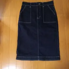 GLOBAL WORK　ひざ丈デニムスカート