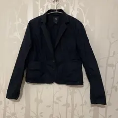 【未使用】GAP ジャケット　フリルジャケット　コットン　ネイビー　フリル