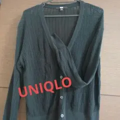 UNIQLO ブラック レース編みカーディガン