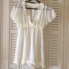 エゴイスト  レースシフォントップス  半袖