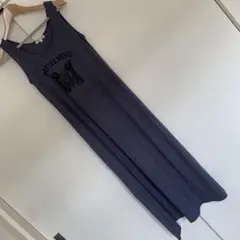 ノースリーブワンピース Ｌ　サイズ３　ネイビー 3can4on 匿名配送