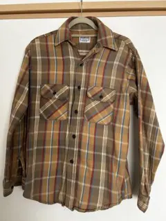 色味◎70s80s【USA製】FIVE BROTHER ネルシャツ