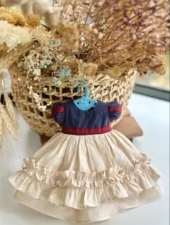 No.BB2501ハンドメイドメルちゃん用白雪姫ドレスセット ヘヤバンド付き