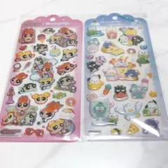 ドロップジェリーシール　はぴだんぶい　パワパフ　2種セット