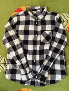 H&Mチェック柄 長袖シャツ130cm