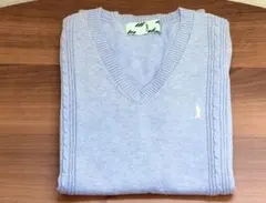 EASTBOY イーストボーイ vネック ベスト カーディガン 水色 11号