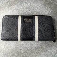 GUESS 長財布 ラウンドファスナー ブラック メンズ レディースユニセックスのサムネイル
