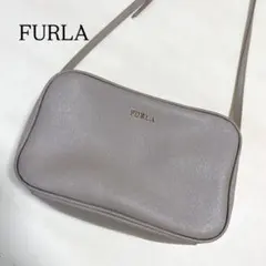 ✨美品✨フルラ　ショルダーバッグ　リリーレザー　グレージュ