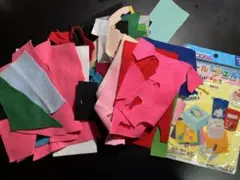 【発送可】　フェルト生地　はぎれ　まとめ売り