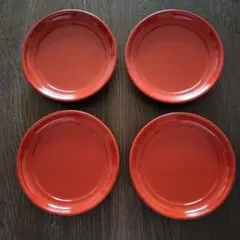 お値下げ うるし工芸米永 朱塗 銘々皿 4枚セット 漆器