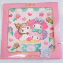 早い者勝ち✧*。フェイラー ハンカチ　マイメロ　クロミ プロムナード 新品未使用 フェイラー 新品ハンカチマイメロクロミチャンプロムナード