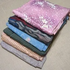 3128 小紋着物まとめ売り6着！リメイク•お稽古用など☆