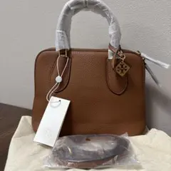 Tory Burch ブラウンレザーショルダーバッグ