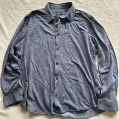 ユ*ウ様 DKNY グレー 長袖シャツ　予備ボタン完備　XL
