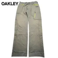 OAKLEY ゴルフパンツ メンズ34 カーゴ ストレッチ ロゴ刺繍 ゴルフ