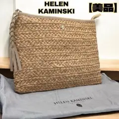 HELEN KAMINSKI ショルダーバッグ ラフィア100％ オレンジ 夏色 - メルカリ