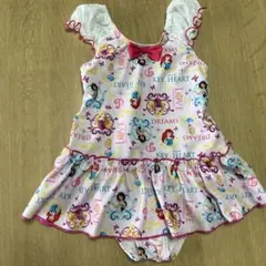 ディズニープリンセス ワンピース水着 110