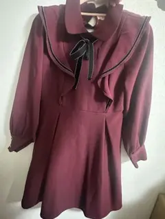 titty&co. バーガンディ ワンピース