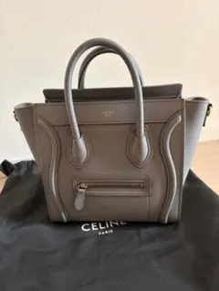 CELINE Luggage Nano ショルダーバッグ グレー - メルカリ