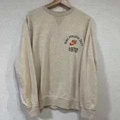 【超希少】NIKEナイキスウェットワンポイントロゴ 刺繍 人気デザイン 美品 L