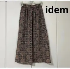 idem ブラックマルチカラー　フリーサイズ　ペイズリー柄ロングスカートのサムネイル