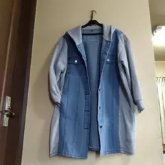 新品未使用フード付きデニムジャケット