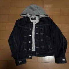COMME CA ISM フード付きデニムジャケット