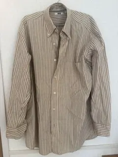 UNIQLO ユニクロ メンズ 長袖シャツ ストライプ L