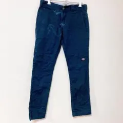 ディッキーズ パンツ スキニーストレート M 紺 綿 通学 デート