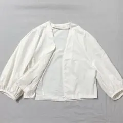 ボウエー バンドカラーシャツ ブラウス ボリューム袖 長袖 日本製 