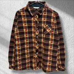 ◆【新品】　varutessa　チェック柄シャツ　フリース素材　胸ポケット　羽織