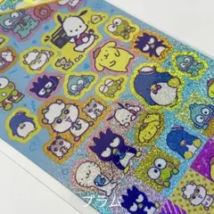 サンリオキャラクターズ キラッとシール ホログラムシール シール交換はぴだんぶい