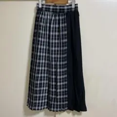 ★☆BONLECILL☆チェック切替イージープリーツスカート