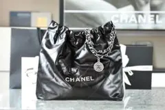 CHANEL ドローストリングバッグ チェーンショルダー